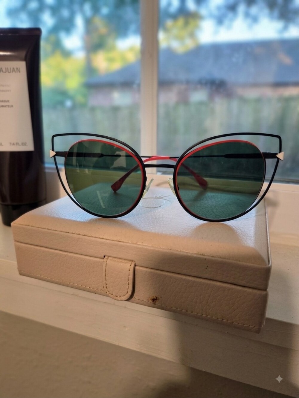 Fendi Women's Cat Eye Sunglasses - Black & Pink